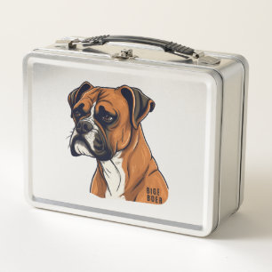 Boxer Bark Designs Punchy Graphic designs Metal Lunch Box
