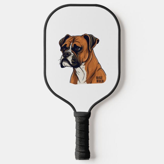 Boxer Bark Designs Punchy Graphic designs Pickleball Paddle (Front)
