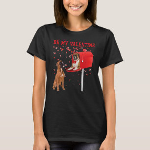Boxer Be My Valentine Heart Mailbox T-Shirt