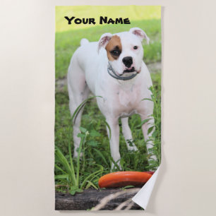 Boxer beach towel