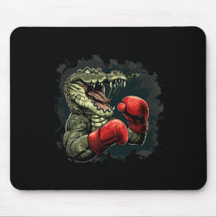 Boxer Bear With Boxing Gloves Kickboxing Funny Box Mouse Mat
