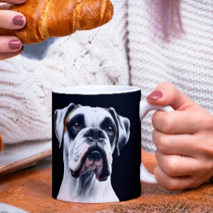 Boxer Beauty: Timeless Canine Charm Coffee Mug