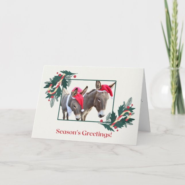 Boxer & Benjamin Wish You a Happy Holiday! Holiday Card (Front)