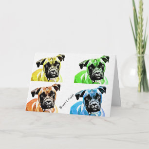 Boxer Birthday Card