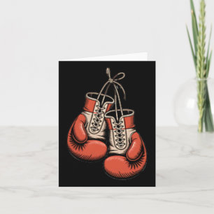 Boxer Boxing American Traditional Tattoo Art Flash Card
