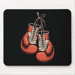 Boxer Boxing American Traditional Tattoo Art Flash Mouse Mat