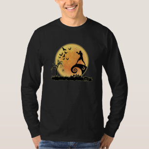Boxer Boxing And Moon Silhouette Halloween Costume T-Shirt