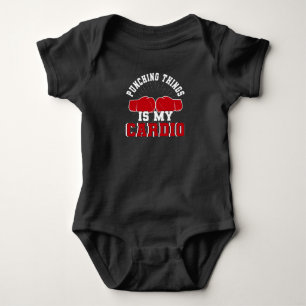 Boxer Boxing Gloves Boxing Match Martial Arts Baby Bodysuit