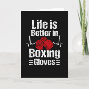 Boxer Boxing Gloves Boxing Match Martial Arts Card