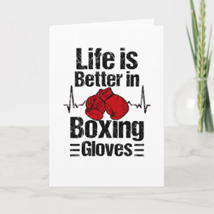 Boxer Boxing Gloves Boxing Match Martial Arts Card