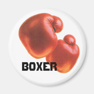 Boxer Boxing Gloves Magnet