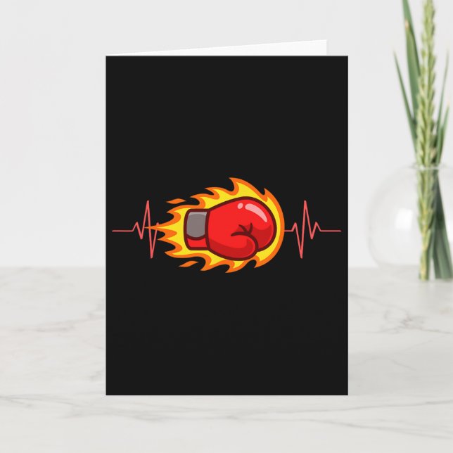 Boxer Boxing Kickboxing Boxing Gloves Boxing Compe Card (Front)
