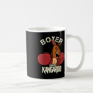 Boxer Boxing Kickboxing Train Like A Kangaroo Coffee Mug