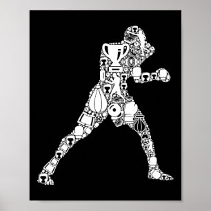 Boxer Boxing Men Kids Boys Poster