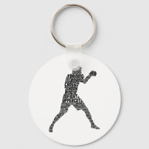 Boxer Boxing Men Kids Boys Youth Key Ring
