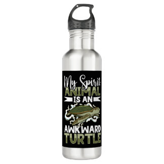 Boxer Boxing Turtle Turtles Sea Ocean Reptile  710 Ml Water Bottle