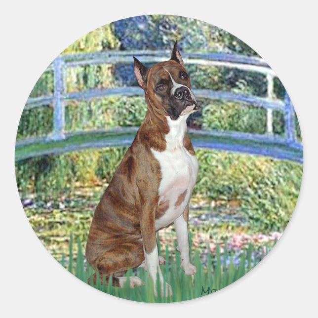 Boxer (br5) - Bridge Classic Round Sticker (Front)