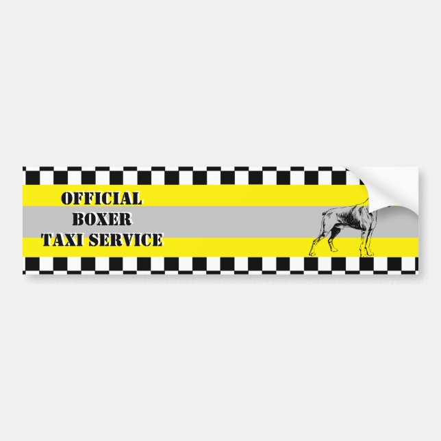 Boxer Bumper Sticker (Front)