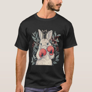 Boxer Bunny With Boxing Gloves Kickboxing Funny Bo T-Shirt