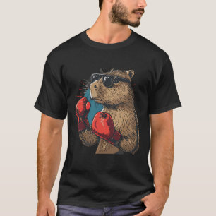 Boxer Capyra With Boxing Gloves Kickboxing Funny B T-Shirt