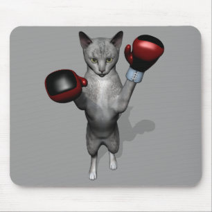 Boxer Cat Mouse Mat