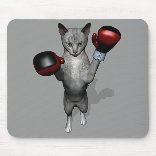 Boxer Cat Mouse Mat (Front)