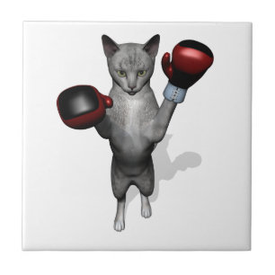 Boxer Cat Tile