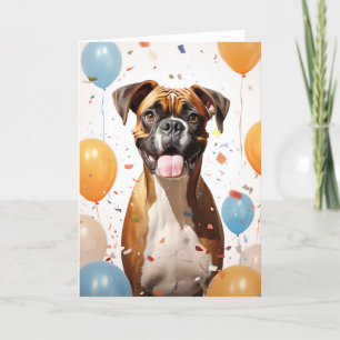Boxer Celebration Greeting Card