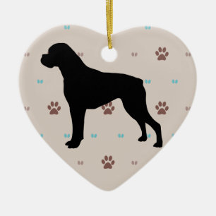 Boxer Ceramic Tree Decoration