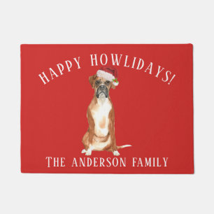Boxer Christmas Doormat