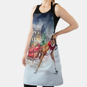 Boxer Christmas Festive Season Apron