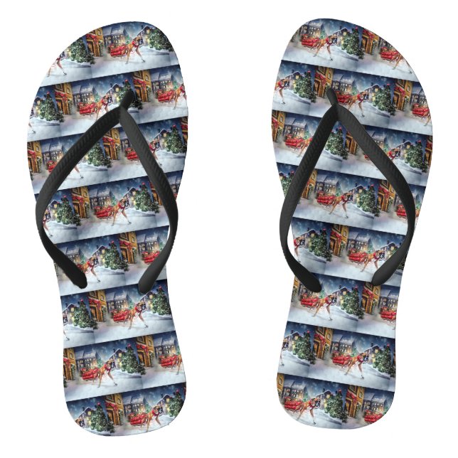 Boxer Christmas Festive Season Flip Flops (Footbed)