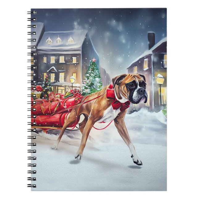 Boxer Christmas Festive Season Notebook (Front)