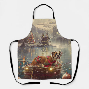 Boxer Christmas Festive Voyage Apron