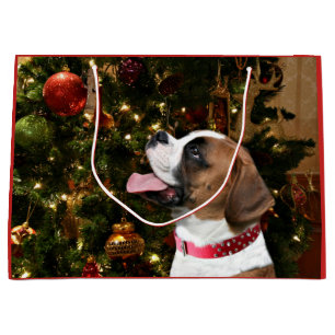 Boxer Christmas Large Gift Bag