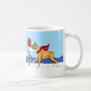 Boxer Christmas Mail Coffee Mug