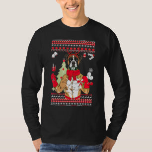 Boxer Christmas Tree Ornament Decor Funny Dog Xma T-Shirt