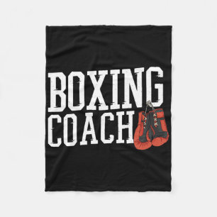 Boxer Coach Boxing Coach Fleece Blanket