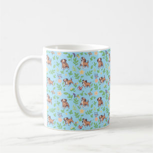 Boxer Coffee Mug Spring Floral Dog Lover Gift