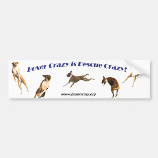 Boxer Crazy Bumpersticker - Air Abby Bumper Sticker