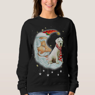Boxer Cute Christmas Moon Santa Xmas Dog Sweatshirt