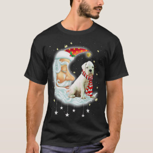 Boxer Cute Christmas Moon Santa Xmas Dog T-Shirt