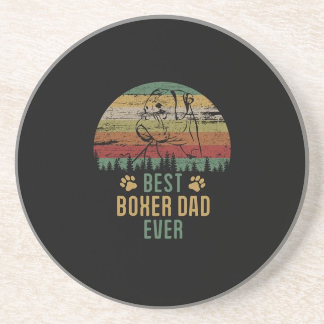 Boxer dad coaster (Front)