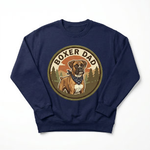 Boxer Dad Crewneck Boxer Dog Dad Gift Vintage Sweatshirt