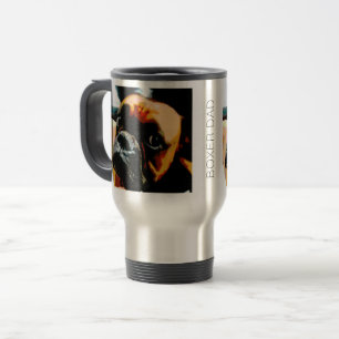 Boxer Dad Custom Dog Photo Travel Mug