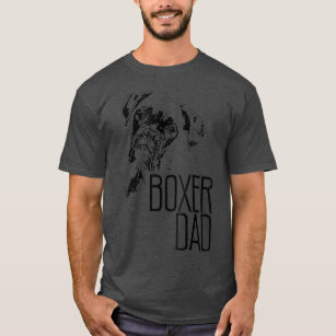 BOXER DAD DOG FACE T  DOG LOVERS BOXER DAD GIFT T-Shirt