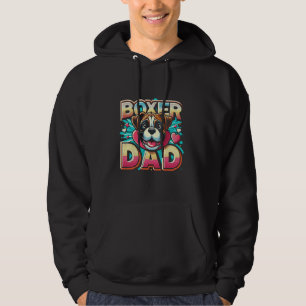 Boxer Dad Funny Boxer Dog Pet For Men Hoodie