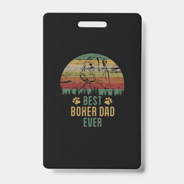Boxer dad ID badge (Front)