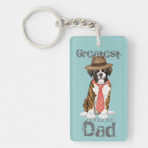 Boxer Dad Key Ring