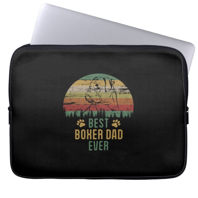 Boxer dad laptop sleeve (Front)
